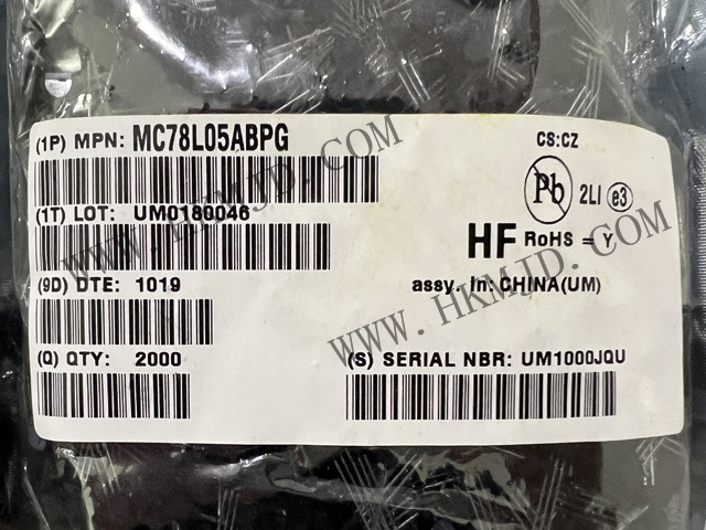供應(yīng)安森美 MC78L05ABPG 線性電壓穩(wěn)壓器，100mA，5至24V，正向