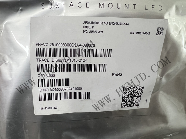 Kingbright APGA1602SEC/E/KA 單色LED 1.6X0.2MM RA 624nm RED SMD LED